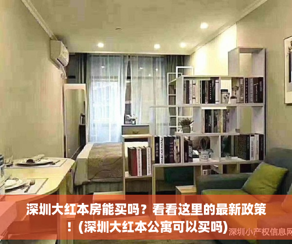 深圳大红本房能买吗？看看这里的最新政策！(深圳大红本公寓可以买吗)