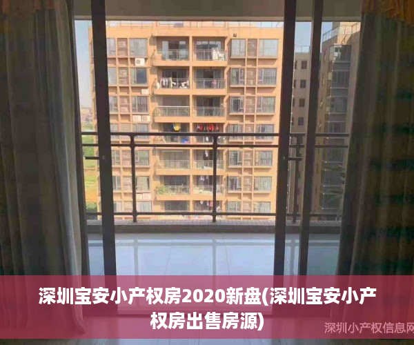 深圳宝安小产权房2020新盘(深圳宝安小产权房出售房源)