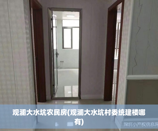 观澜大水坑农民房(观澜大水坑村委统建楼哪有)