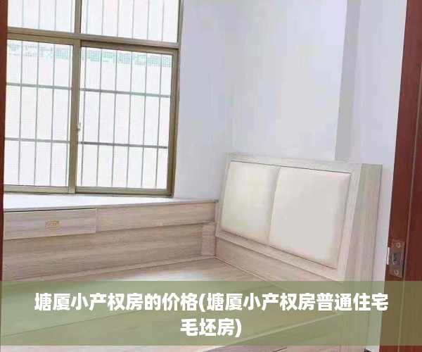塘厦小产权房的价格(塘厦小产权房普通住宅毛坯房)