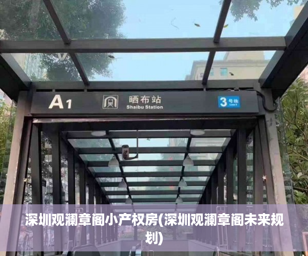 深圳观澜章阁小产权房(深圳观澜章阁未来规划)