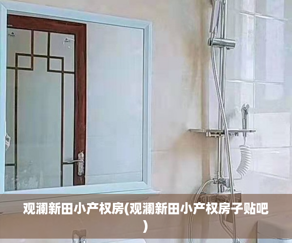 观澜新田小产权房(观澜新田小产权房子贴吧)