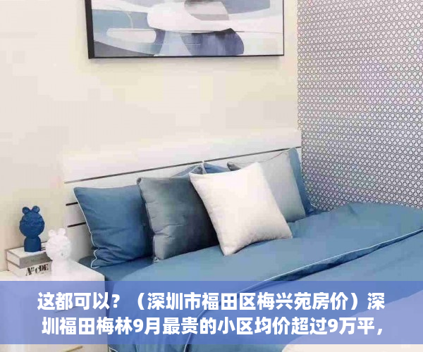 这都可以？（深圳市福田区梅兴苑房价）深圳福田梅林9月最贵的小区均价超过9万平，均价65135元平，深圳梅山苑是什么房型，