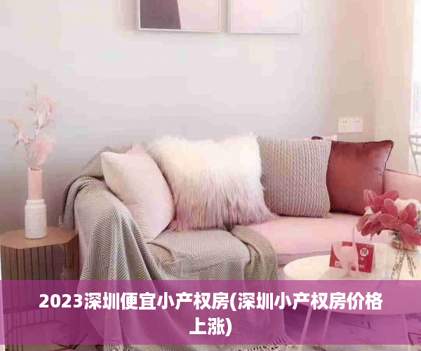 2023深圳便宜小产权房(深圳小产权房价格上涨)