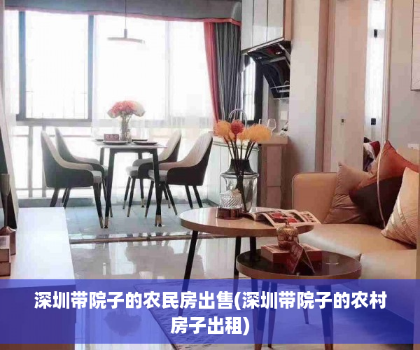 深圳带院子的农民房出售(深圳带院子的农村房子出租)