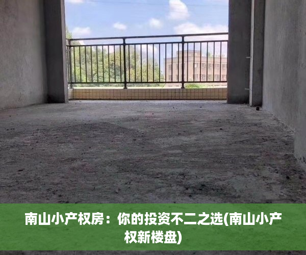 南山小产权房：你的投资不二之选(南山小产权新楼盘)