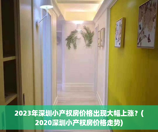 2023年深圳小产权房价格出现大幅上涨？(2020深圳小产权房价格走势)