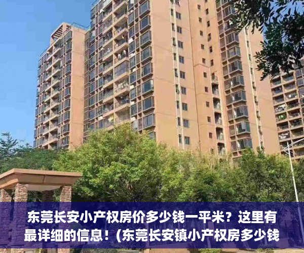 东莞长安小产权房价多少钱一平米？这里有最详细的信息！(东莞长安镇小产权房多少钱一平方)