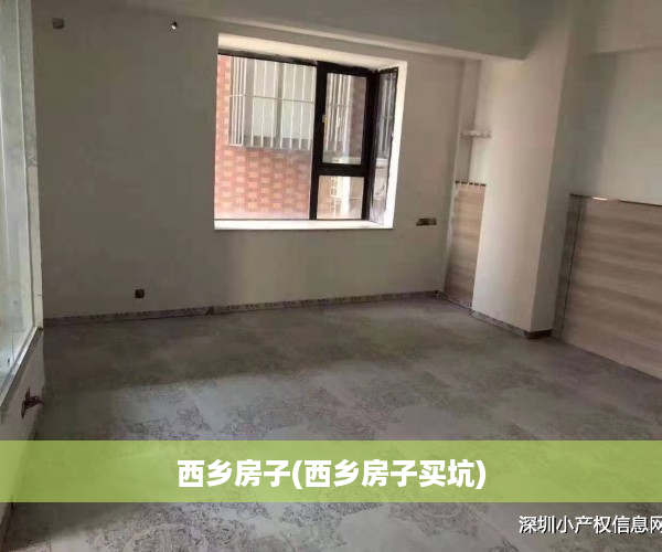 西乡房子(西乡房子买坑)