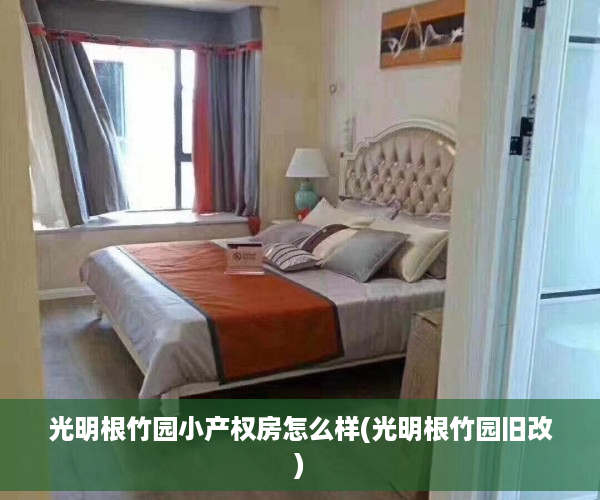 光明根竹园小产权房怎么样(光明根竹园旧改)