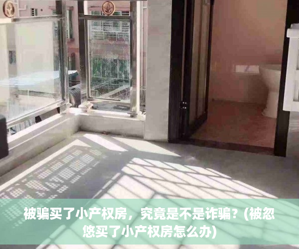 被骗买了小产权房，究竟是不是诈骗？(被忽悠买了小产权房怎么办)