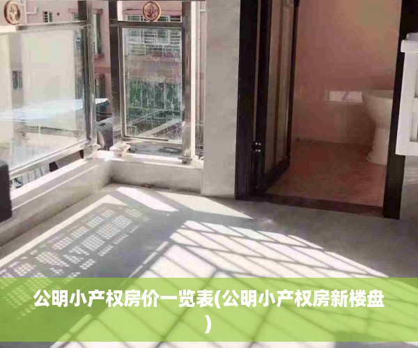 公明小产权房价一览表(公明小产权房新楼盘)