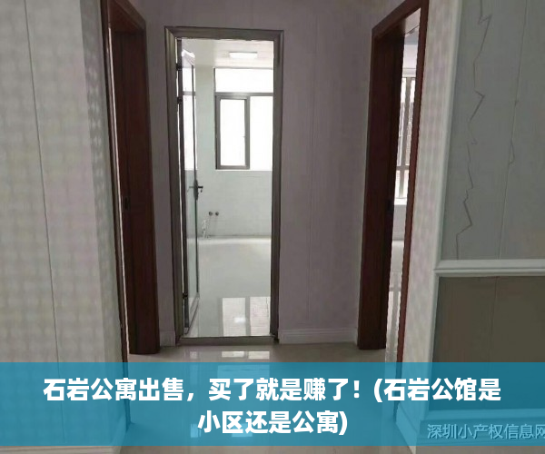 石岩公寓出售，买了就是赚了！(石岩公馆是小区还是公寓)