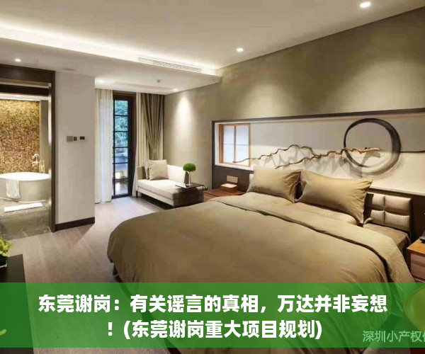 东莞谢岗：有关谣言的真相，万达并非妄想！(东莞谢岗重大项目规划)
