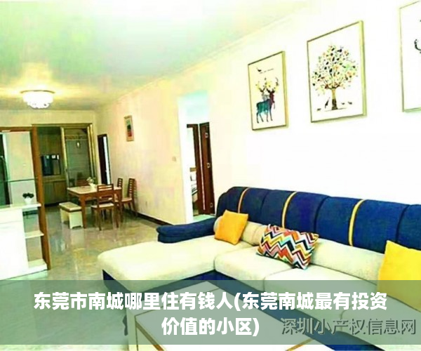 东莞市南城哪里住有钱人(东莞南城最有投资价值的小区)