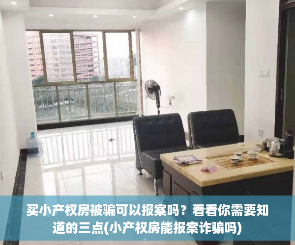 买小产权房被骗可以报案吗？看看你需要知道的三点(小产权房能报案诈骗吗)