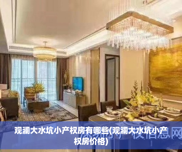 观澜大水坑小产权房有哪些(观澜大水坑小产权房价格)