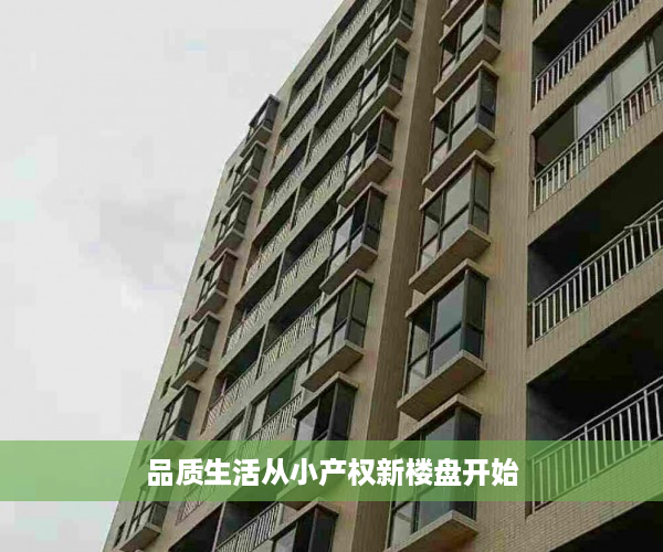 品质生活从小产权新楼盘开始
