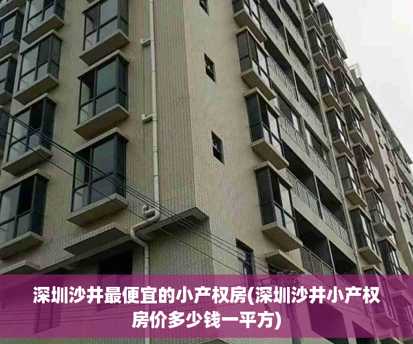 深圳沙井最便宜的小产权房(深圳沙井小产权房价多少钱一平方)