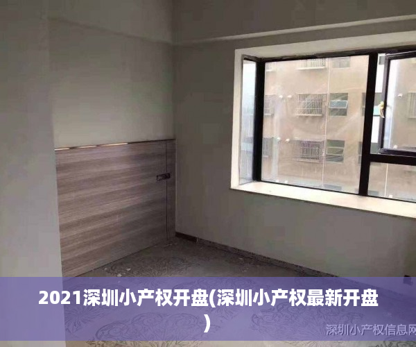 2021深圳小产权开盘(深圳小产权最新开盘)