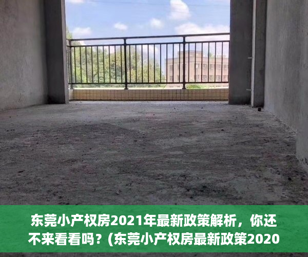 东莞小产权房2021年最新政策解析，你还不来看看吗？(东莞小产权房最新政策2020阳光网)