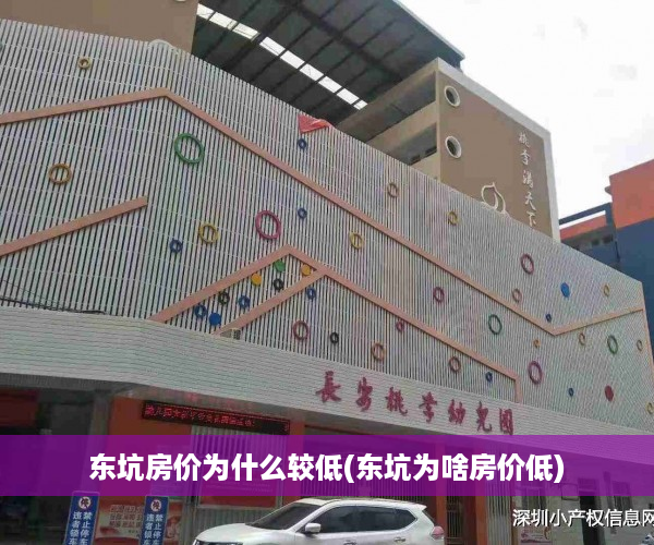 东坑房价为什么较低(东坑为啥房价低)