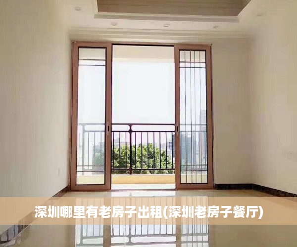 深圳哪里有老房子出租(深圳老房子餐厅)