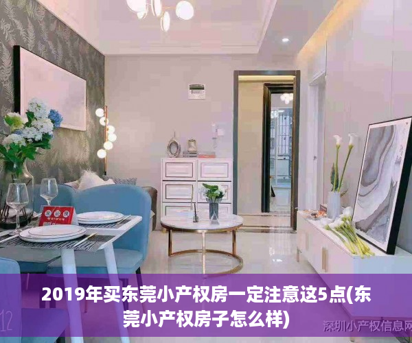 2019年买东莞小产权房一定注意这5点(东莞小产权房子怎么样)