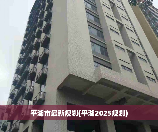 平湖市最新规划(平湖2025规划)
