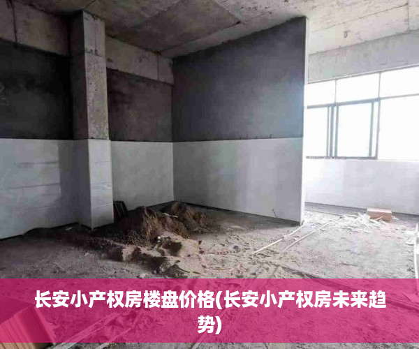 长安小产权房楼盘价格(长安小产权房未来趋势)