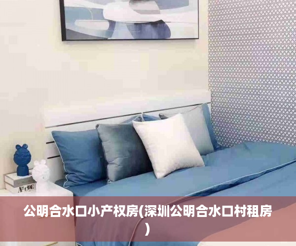 公明合水口小产权房(深圳公明合水口村租房)