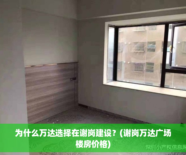 为什么万达选择在谢岗建设？(谢岗万达广场楼房价格)