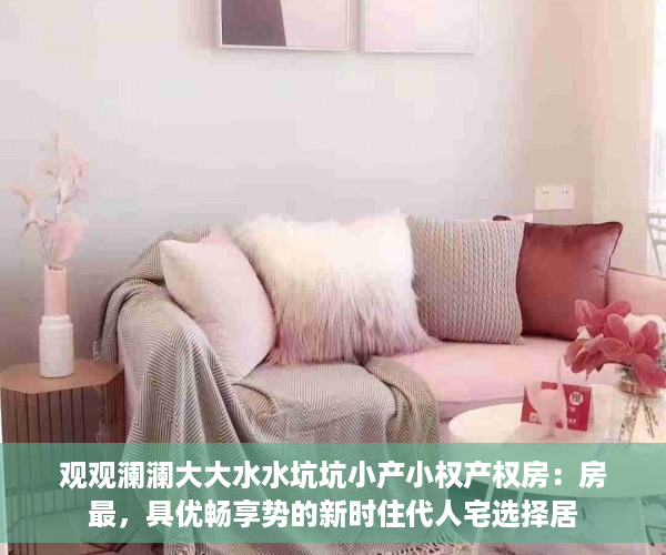 观观澜澜大大水水坑坑小产小权产权房：房最，具优畅享势的新时住代人宅选择居