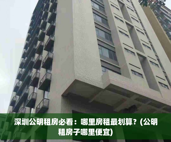 深圳公明租房必看：哪里房租最划算？(公明租房子哪里便宜)