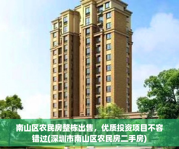 南山区农民房整栋出售，优质投资项目不容错过(深圳市南山区农民房二手房)