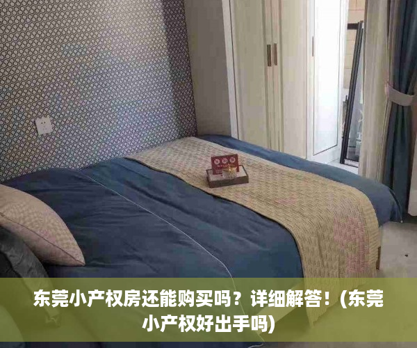 东莞小产权房还能购买吗？详细解答！(东莞小产权好出手吗)