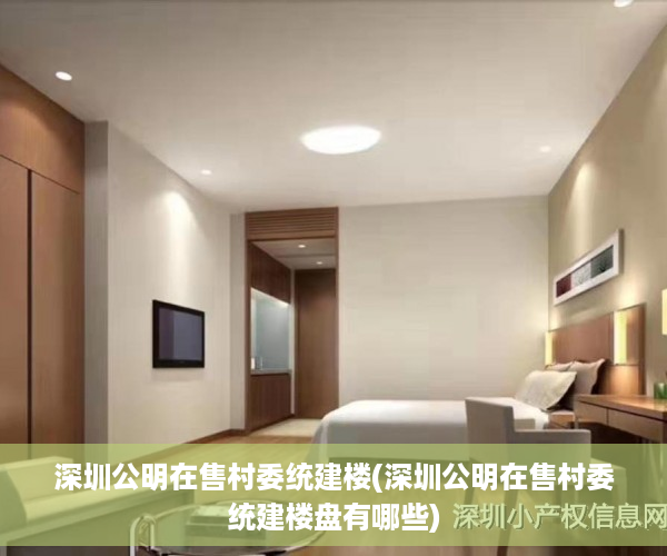 深圳公明在售村委统建楼(深圳公明在售村委统建楼盘有哪些)