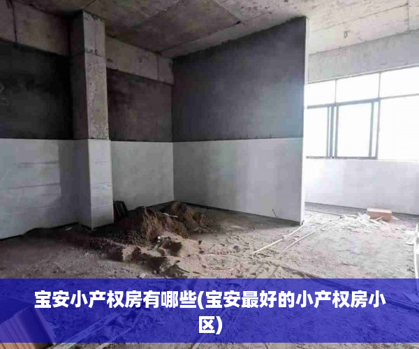 宝安小产权房有哪些(宝安最好的小产权房小区)