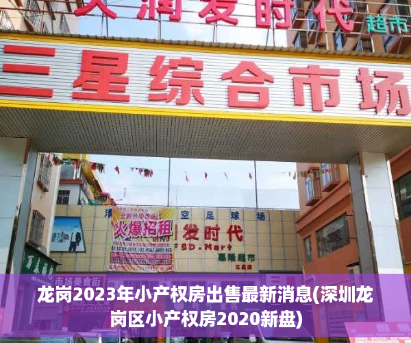 龙岗2023年小产权房出售最新消息(深圳龙岗区小产权房2020新盘)