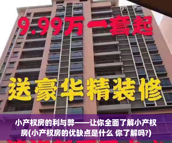 小产权房的利与弊——让你全面了解小产权房(小产权房的优缺点是什么 你了解吗?)
