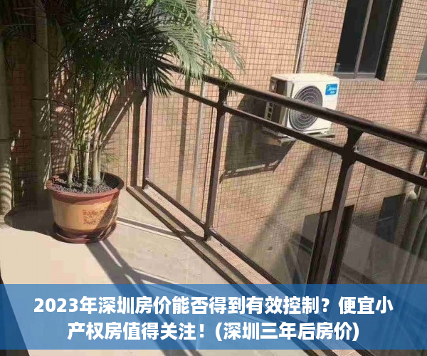 2023年深圳房价能否得到有效控制？便宜小产权房值得关注！(深圳三年后房价)
