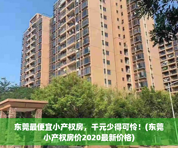 东莞最便宜小产权房，千元少得可怜！(东莞小产权房价2020最新价格)