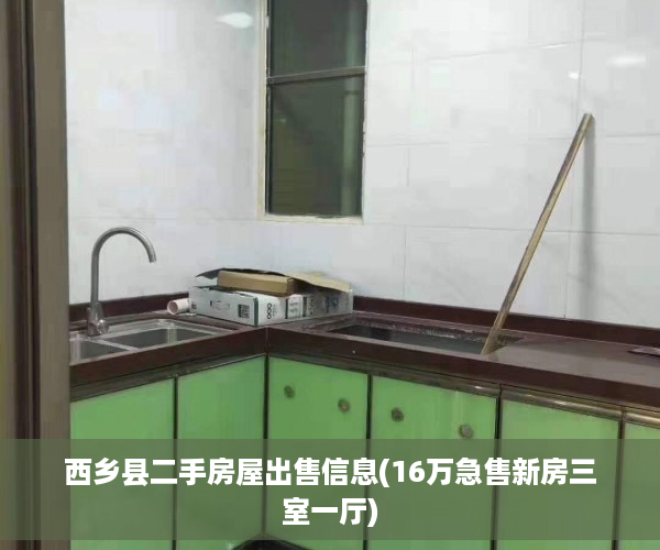 西乡县二手房屋出售信息(16万急售新房三室一厅)