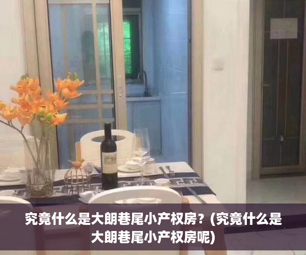 究竟什么是大朗巷尾小产权房？(究竟什么是大朗巷尾小产权房呢)