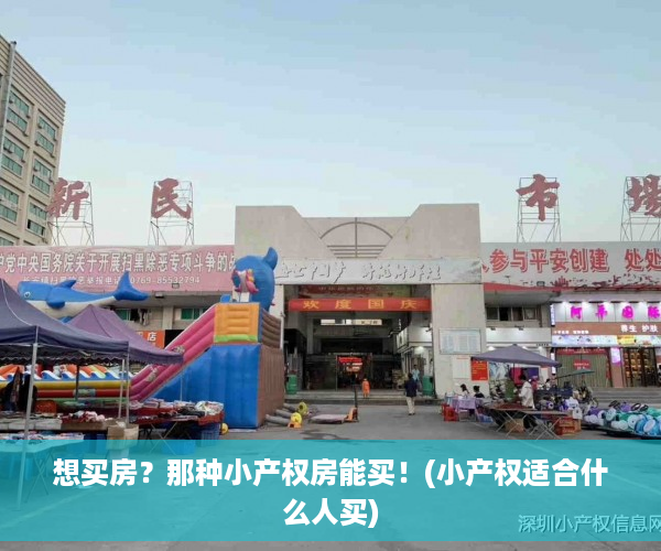 想买房？那种小产权房能买！(小产权适合什么人买)