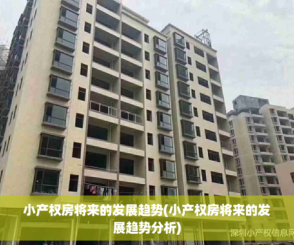 小产权房将来的发展趋势(小产权房将来的发展趋势分析)