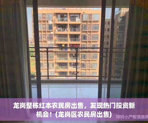 龙岗整栋红本农民房出售，发现热门投资新机会！(龙岗区农民房出售)