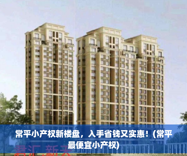 常平小产权新楼盘，入手省钱又实惠！(常平最便宜小产权)