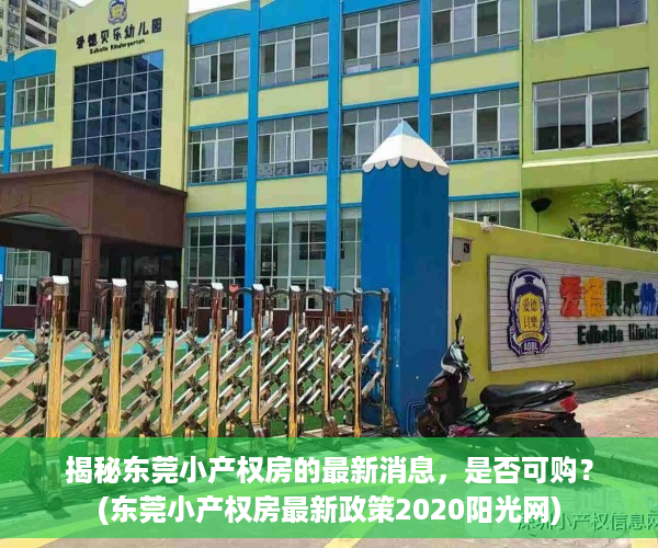 揭秘东莞小产权房的最新消息，是否可购？(东莞小产权房最新政策2020阳光网)