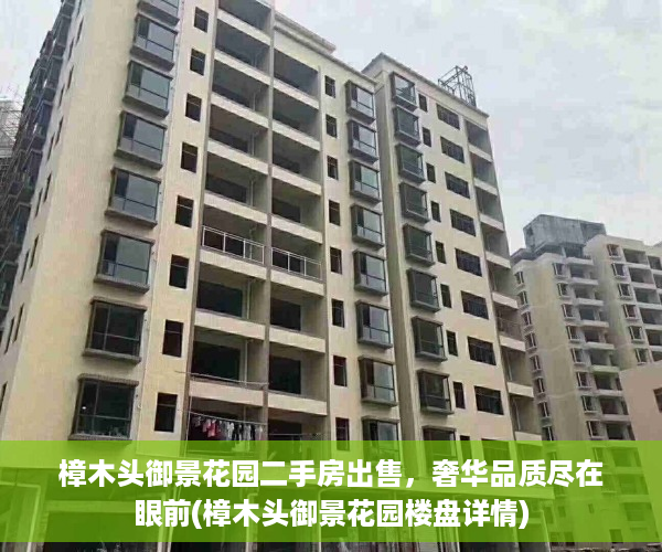 樟木头御景花园二手房出售，奢华品质尽在眼前(樟木头御景花园楼盘详情)